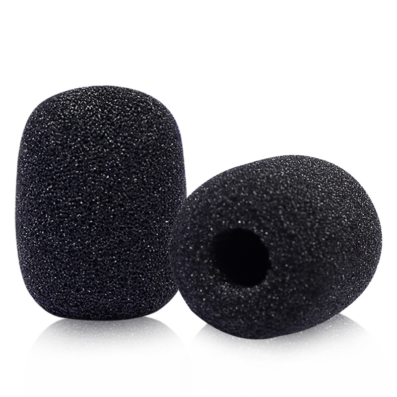 Lapel microphone mic pop shield sponge cover headset universal headband headphone amplifier windproof