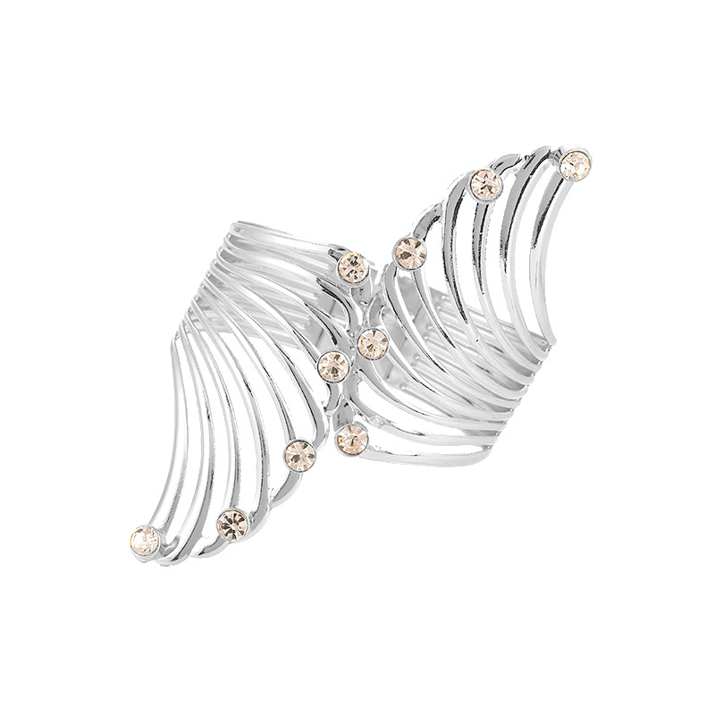 Accessories wing spring open bracelet hollow metal accessory bracelet
