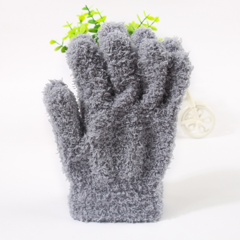 Wenwan Ten-Thousand-Hair Simple Gloves Full Half-Finger Unisex for Walnut Polishing Nano Patina Diamond Polishing Split-Finger