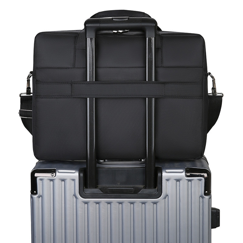 Men's large capacity briefcase for business trips laptop bag手提旅行包商务包
