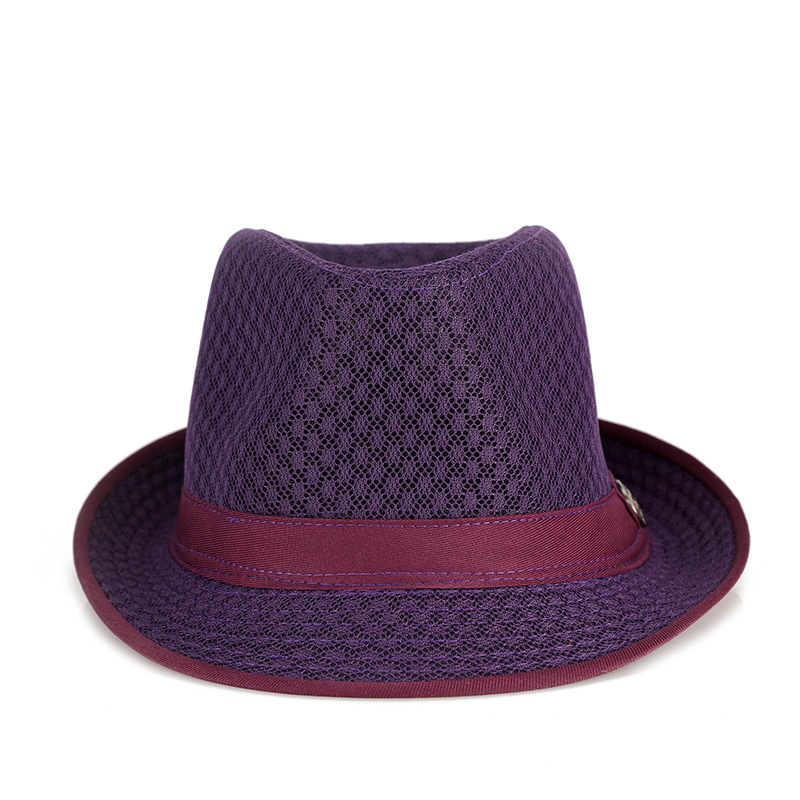 Hat 2022 Summer Men and Women Can Wear Outdoor Sun Protection Sun Hat Mesh Small Fedora