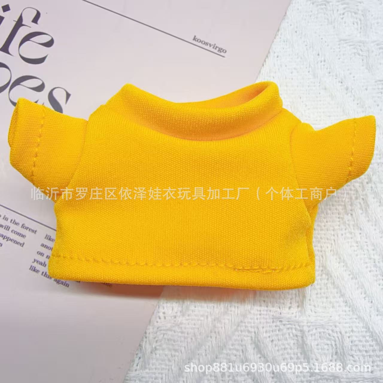 Gate Dog T-shirt Cotton Doll Toy 10cm Doll Clothes Accessories Suitable for Labubu Clothes Meimei Pendant Short Sleeve