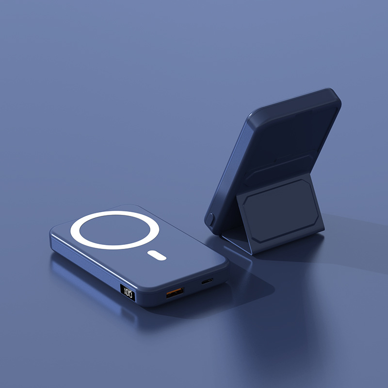 MagSafe Magnetic Wireless Power Bank 10000mAh Large Capacity Foldable Stand 15W Mobile Power