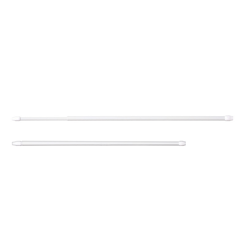 Tension curtain rod, no-drill, half-curtain, ultra-fine flat rod, adhesive hook type, telescopic rod for coffee curtain, inner door curtain
