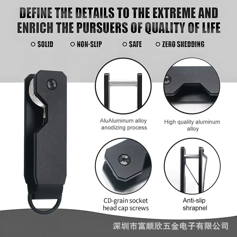 Metal Key Organizer Aluminum Alloy Key Organizer Multi-functional Key Clip