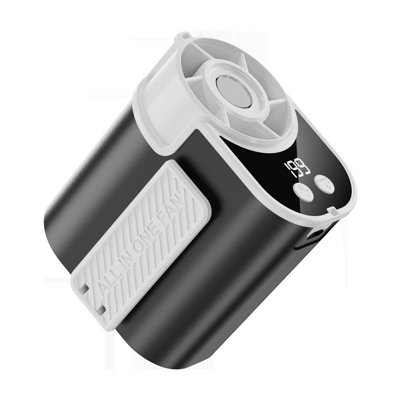 Summer Wear on Waist Cooling and Heat Relief High Speed Small Electric Fan Travel Clip Waist Outdoor Flashlight Portable