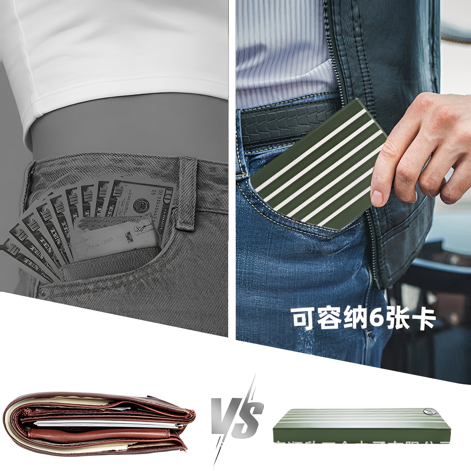 26 New Aluminum Alloy RFID Blocking Card Holder Document Organizer Unisex Compact Portable Anti-magnetic Card Holder