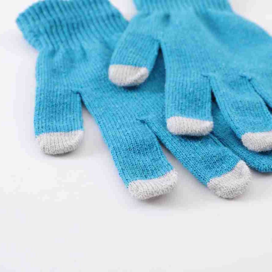 Macaron Solid Color Knitted Anti-Cold Warm Sports Gloves Outdoor Phone-Using Warm Touch Screen Warm Gloves