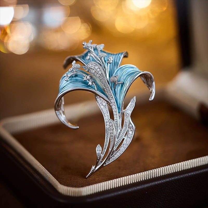 Chinese Style Phoenix Brooch Cheongsam Dress Accessories Elegant Pin Chinese Style Gradient Feather Brooch