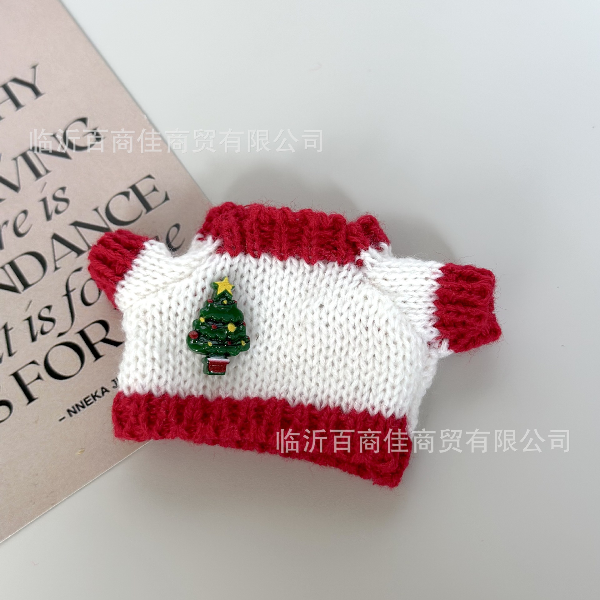 圣诞树红边毛衣 · 高5CM----------宽5CM