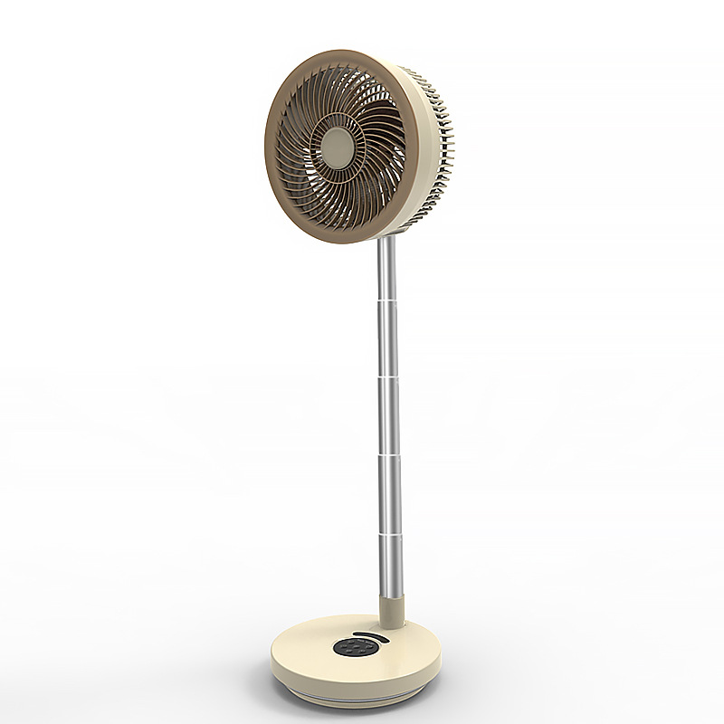 2026 New USB Charging Swivel Table and Floor Two-in-One Folding Fan Silent High Air Volume Air Circulation Fan