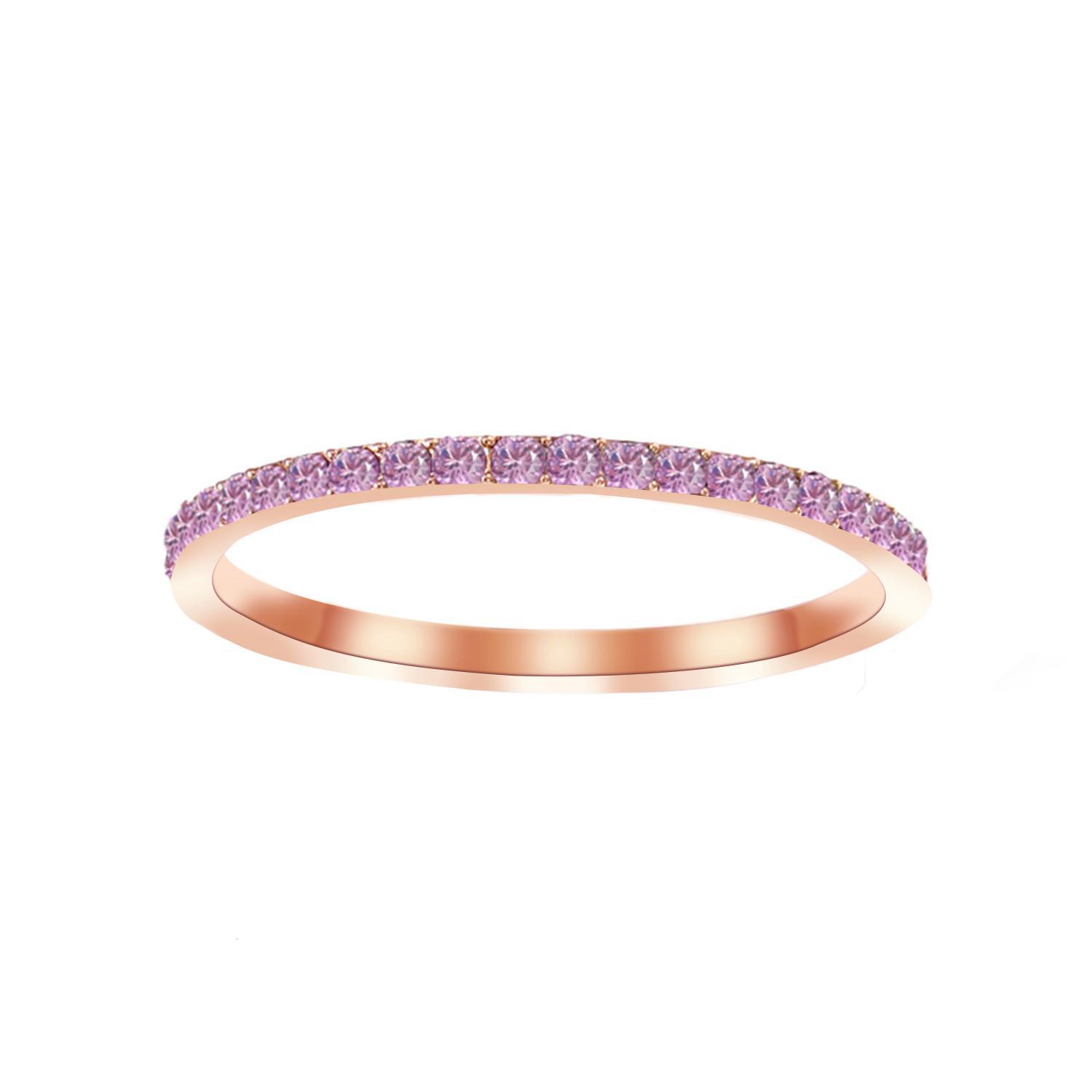 eManco Colorful Rhinestone Ring Full Diamond Stainless Steel Ring Birthstone Zircon Ring Minimalist Index Finger Ring