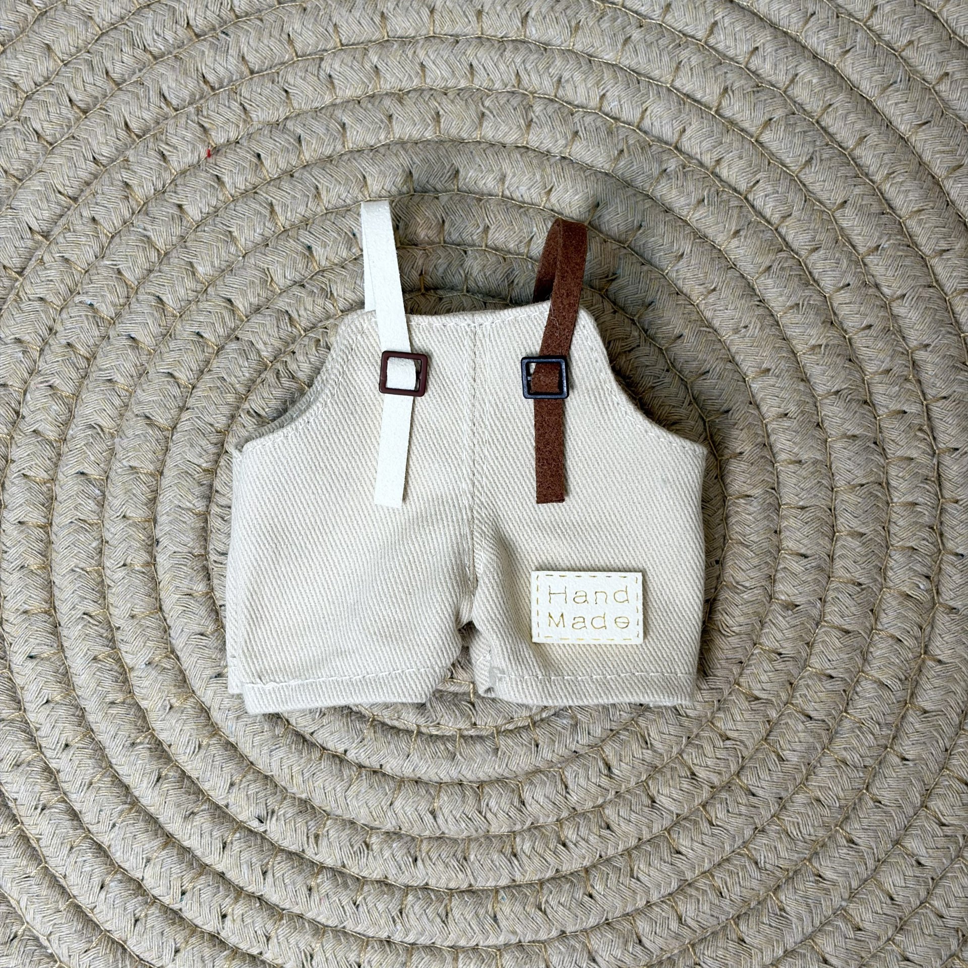 New product 15cm Gazi sister doll clothing macaron color suspender pants double pants bjd doll replaceable doll clothing