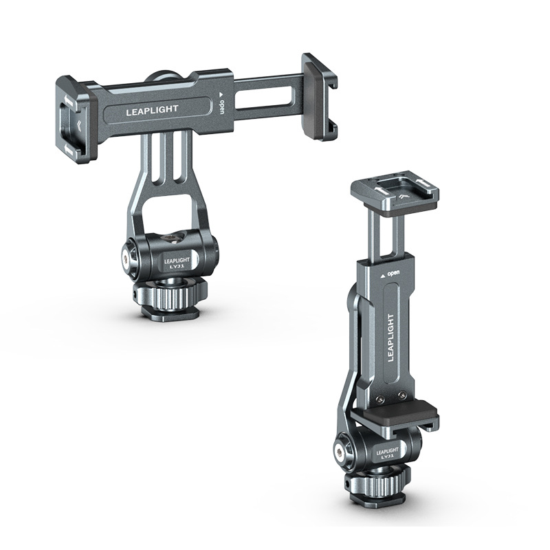 Lipule metal aluminum alloy cold hot shoe same screen monitor phone clip mirrorless SLR camera rotating bracket accessories