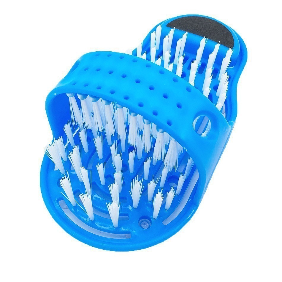 Bathroom slippers with suction cups for foot washing, lazy foot massage, exfoliating and dead skin removal, bathroom cleaning brush