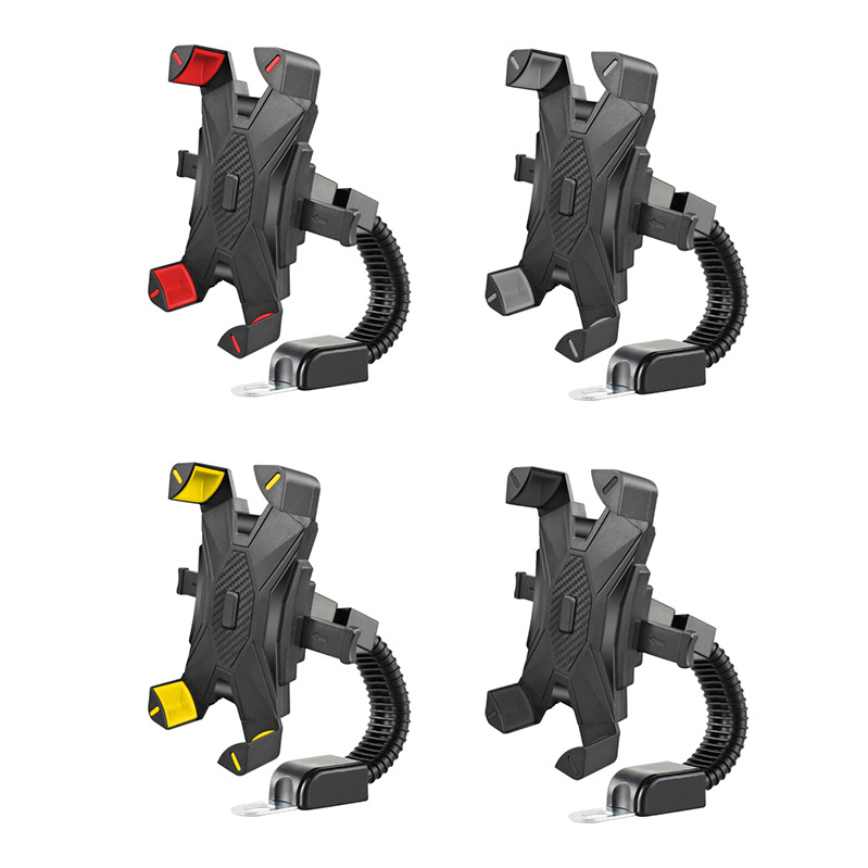 Four-claw riding electric vehicle phone holder bicycle rider outdoor delivery navigation holder helmet