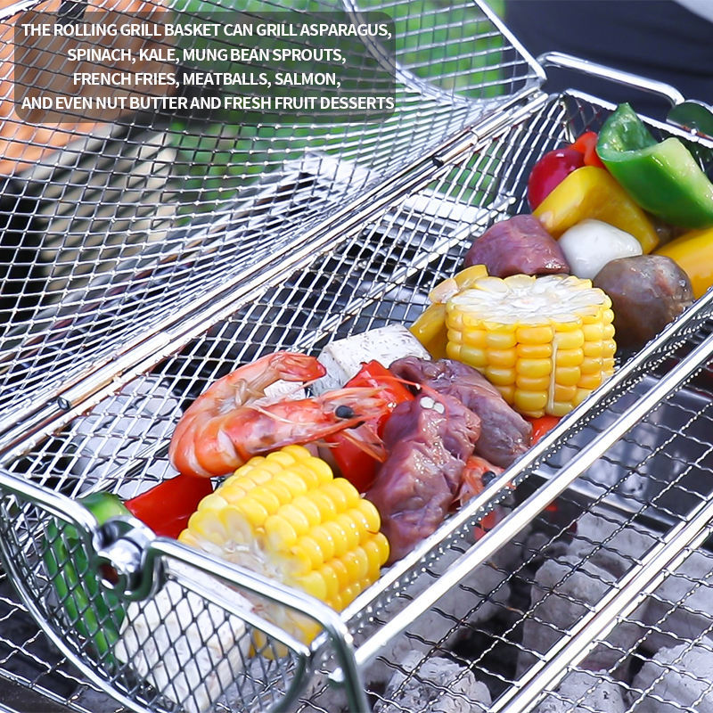 Round BBQ Grill Cage BBQ Round Grill Cage