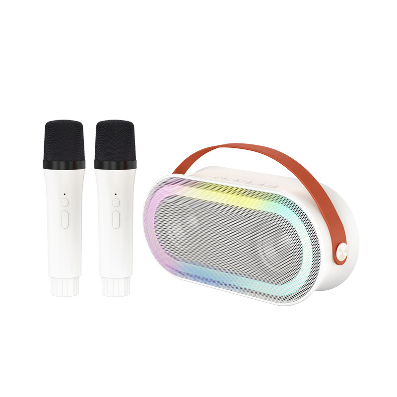P6 Bluetooth Speaker Wireless K Song All-in-One Audio Microphone Color Flash Outdoor Home Portable KTV