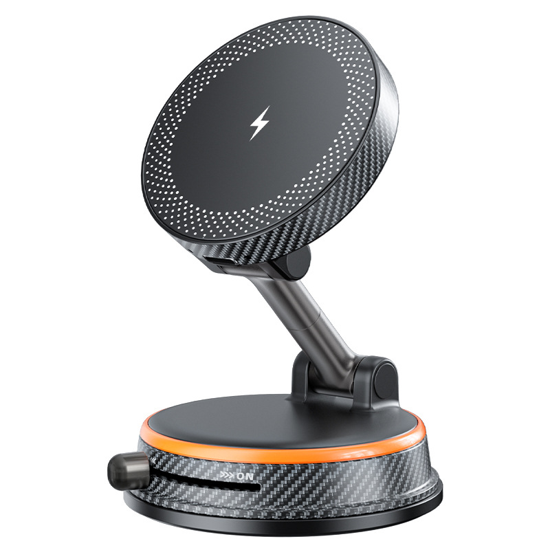 Vacuum Magnetic Wireless Charging Car Phone Holder Multi-functional Car Universal Navigation Mount Suction Cup Phone Stand