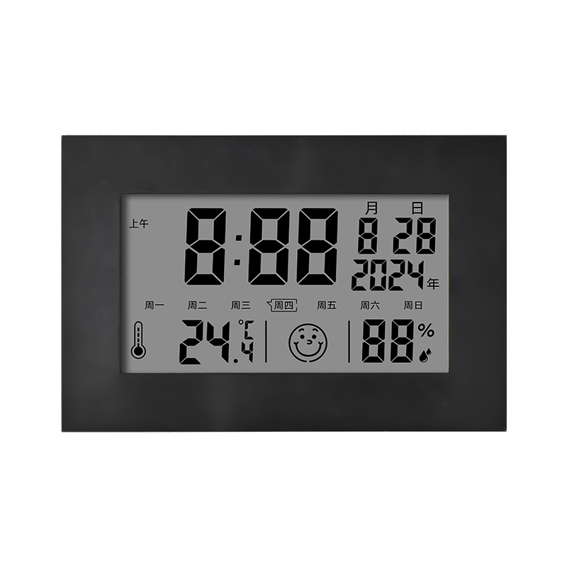 Perpetual Calendar Smart Desk Clock Silent Temperature and Humidity Large Volume Student LCD Desktop Electronic Clock Alarm Clock