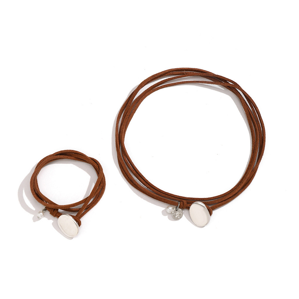 Double-layer Wrapped Velvet Choker Necklace Simple Choker Chain Mother's Day Gift