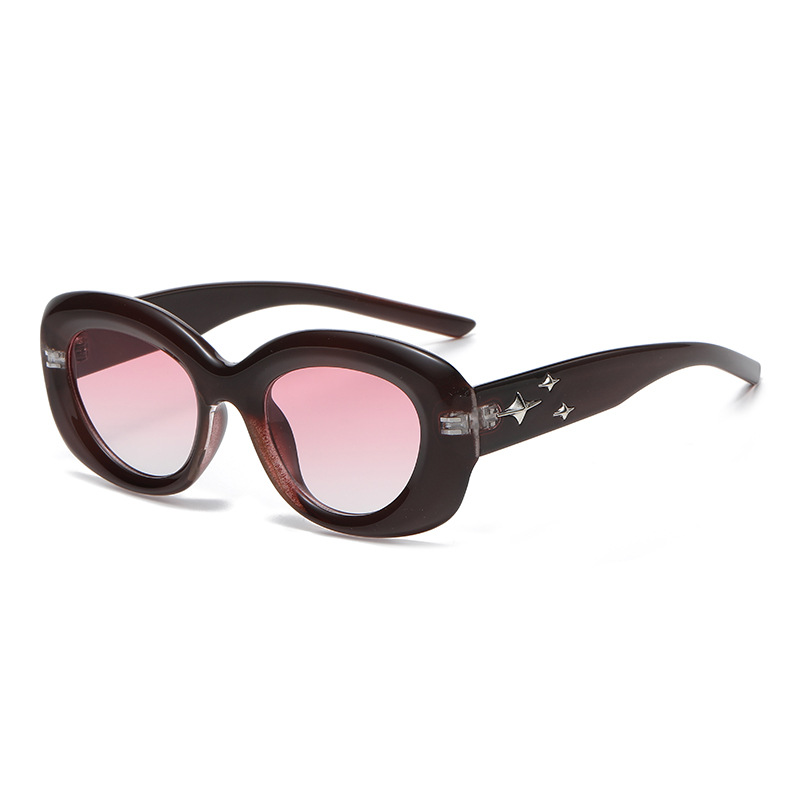 2023 New Small Frame Sunglasses Simple Sunglasses Women Round Frame Glasses