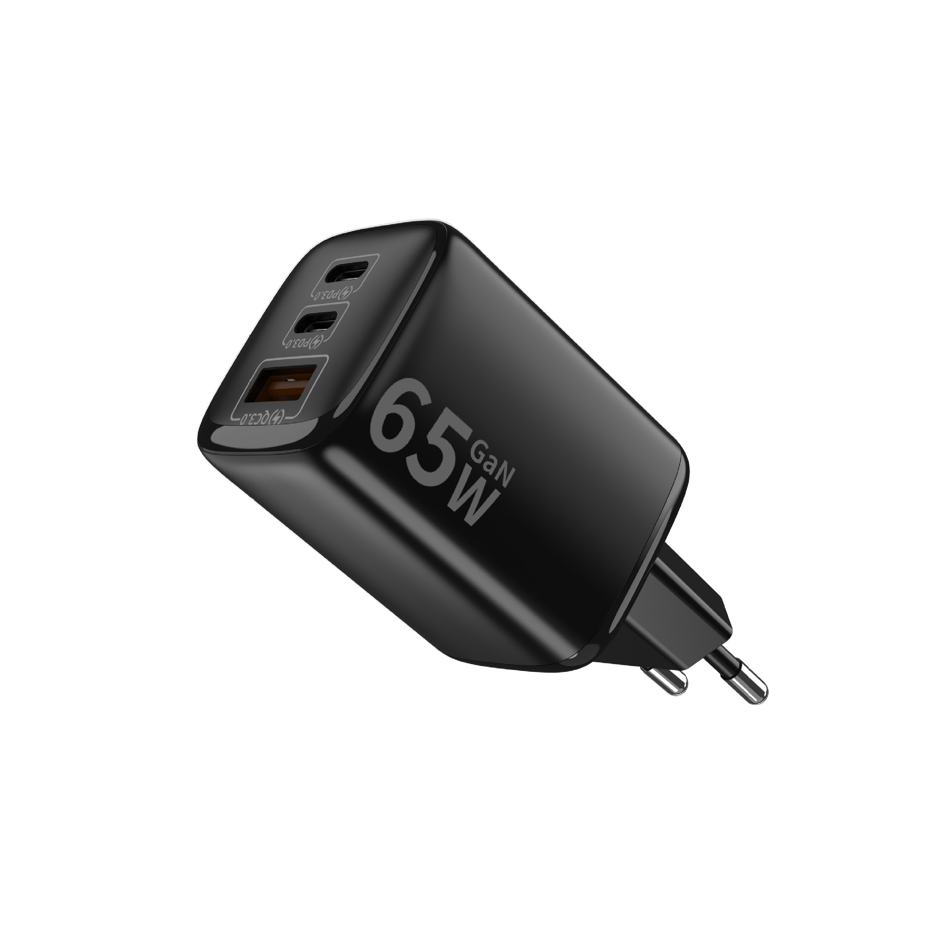 65W GaN charger PD fast charging, suitable for Apple iPhone 17 Pro, Xiaomi, Samsung, Huawei phones