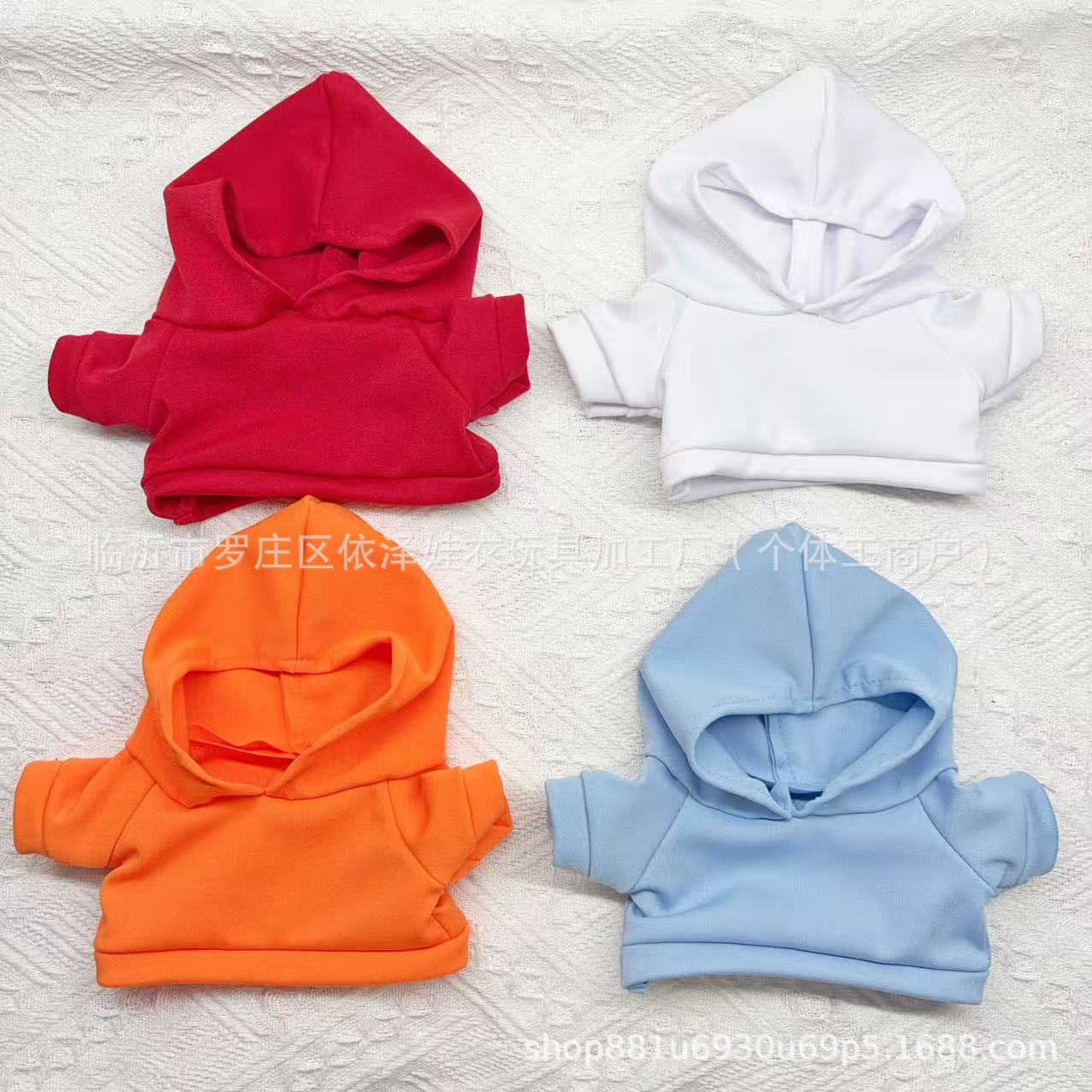 New Doll Clothes 25CM Hoodie 30CM Milk Silk T-shirt Teddy Bear Plush Toy Replacement Clothes Accessories