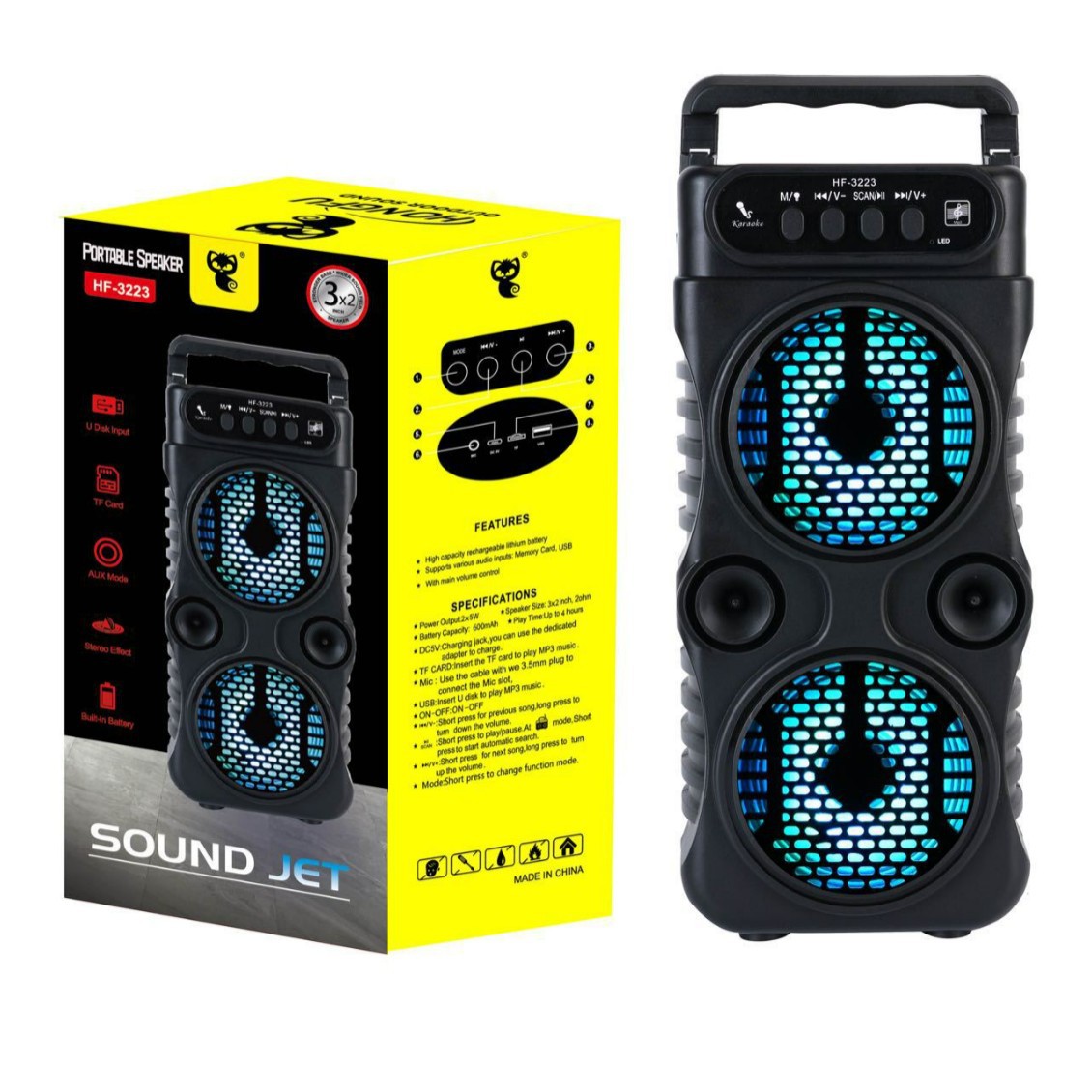 2024 new Bluetooth speaker square dance sound portable small mini portable speaker outdoor