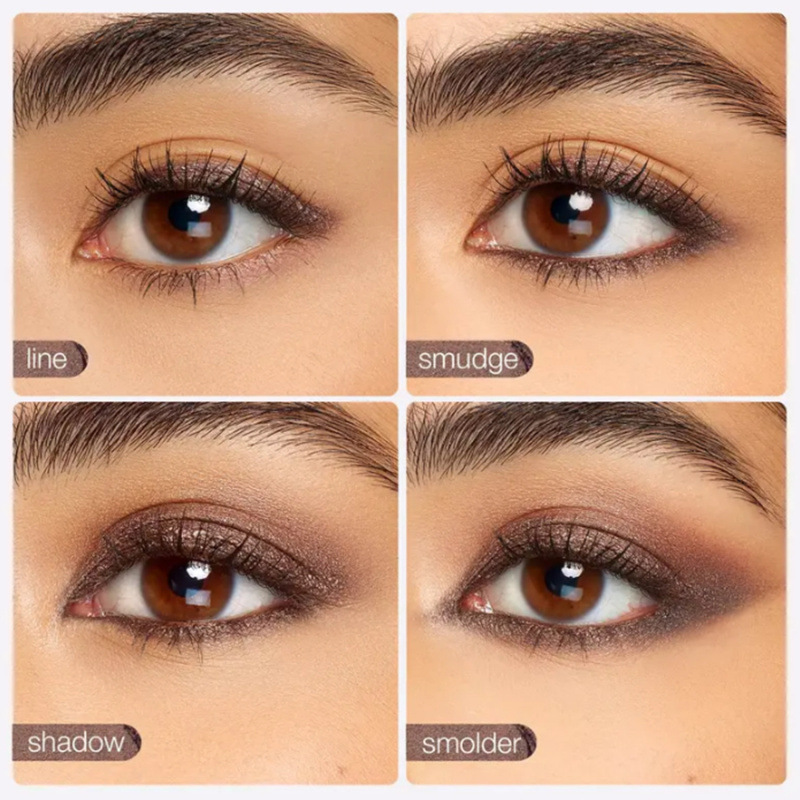 TK 2-in-1 Eyeliner Pen Create Eye Makeup Silky Smooth Eyeliner Natural Color