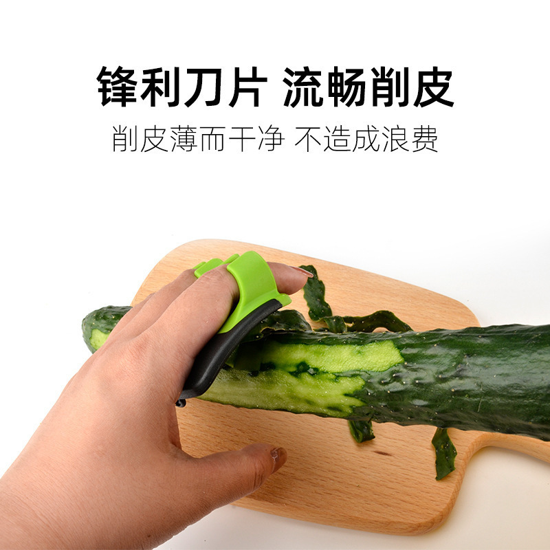 Peeler Knife Stainless Steel Finger Peeler Fruit Knife Multi-functional Peeler Fruit Peeler