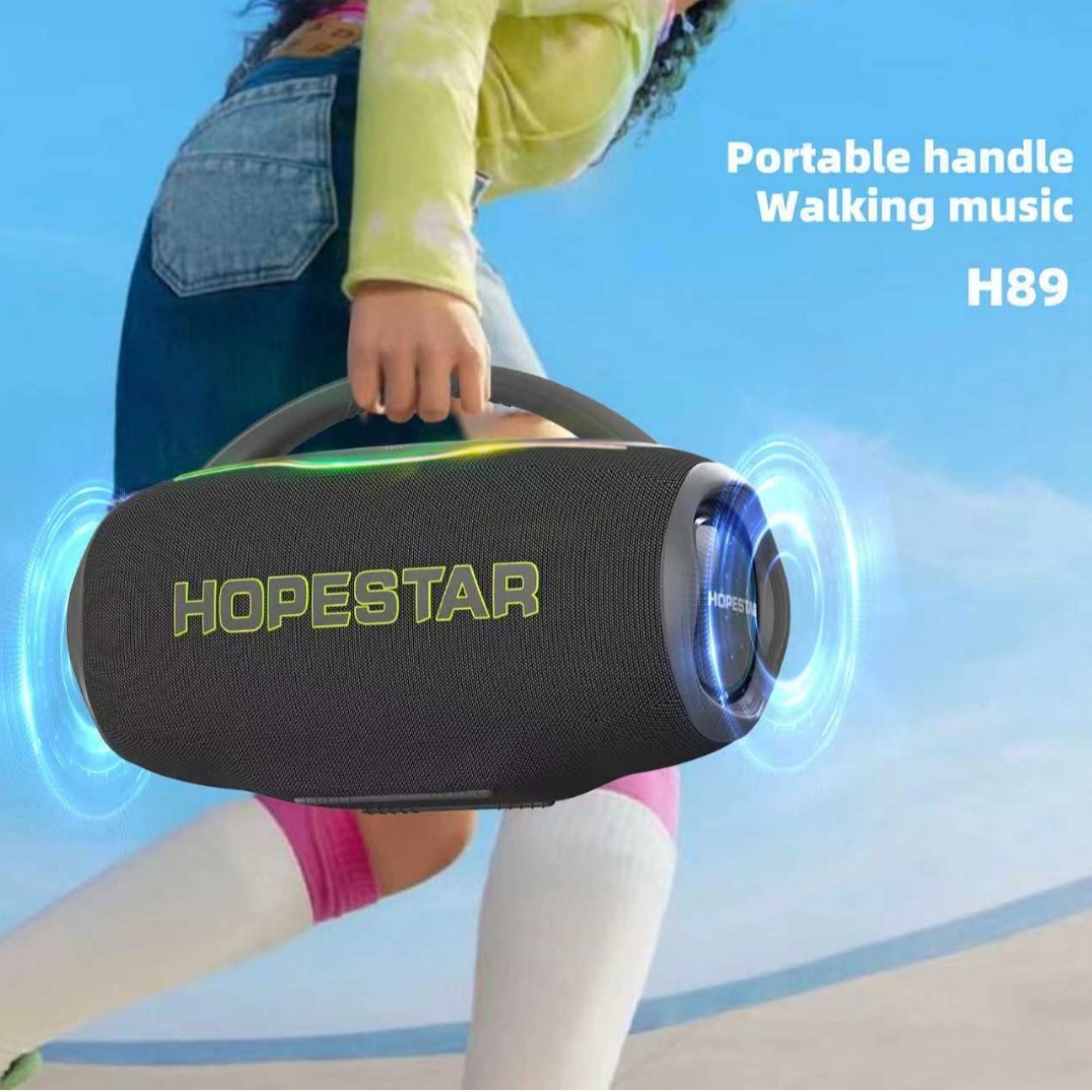 HOPESTAR H89 new high power Bluetooth speaker super heavy bass subwoofer audio with microphone outdoor loud volume