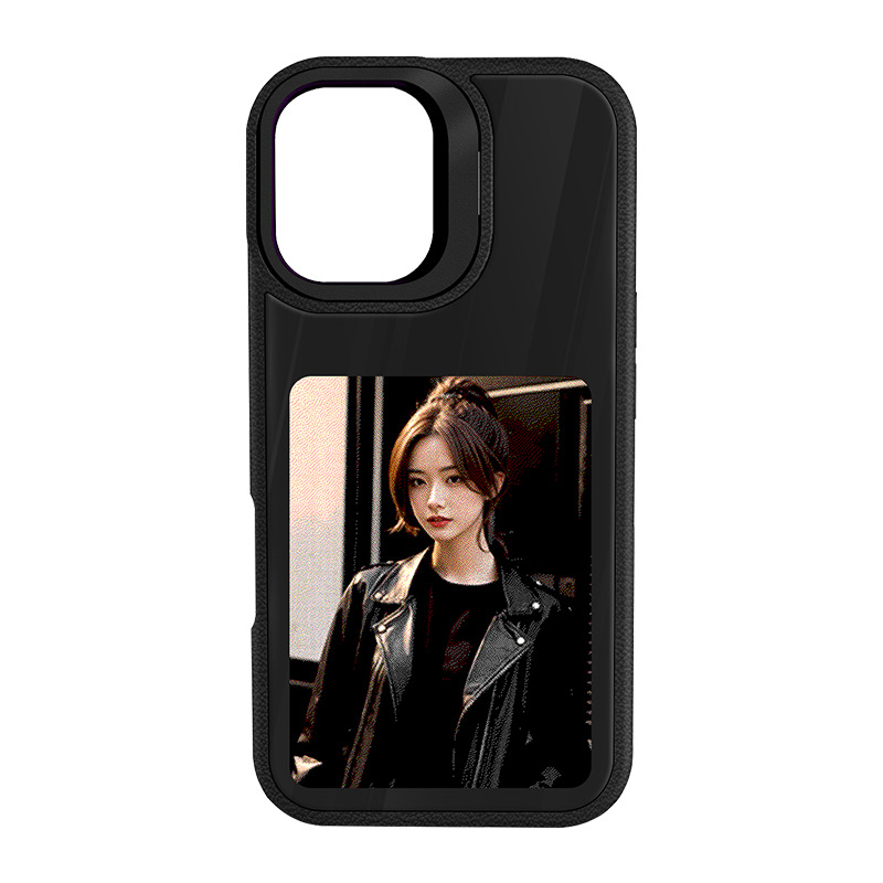 2025 New High-Definition E-Ink NFC Stand Anti-Drop Phone Case for iPhone 13-17 Pro Max Series