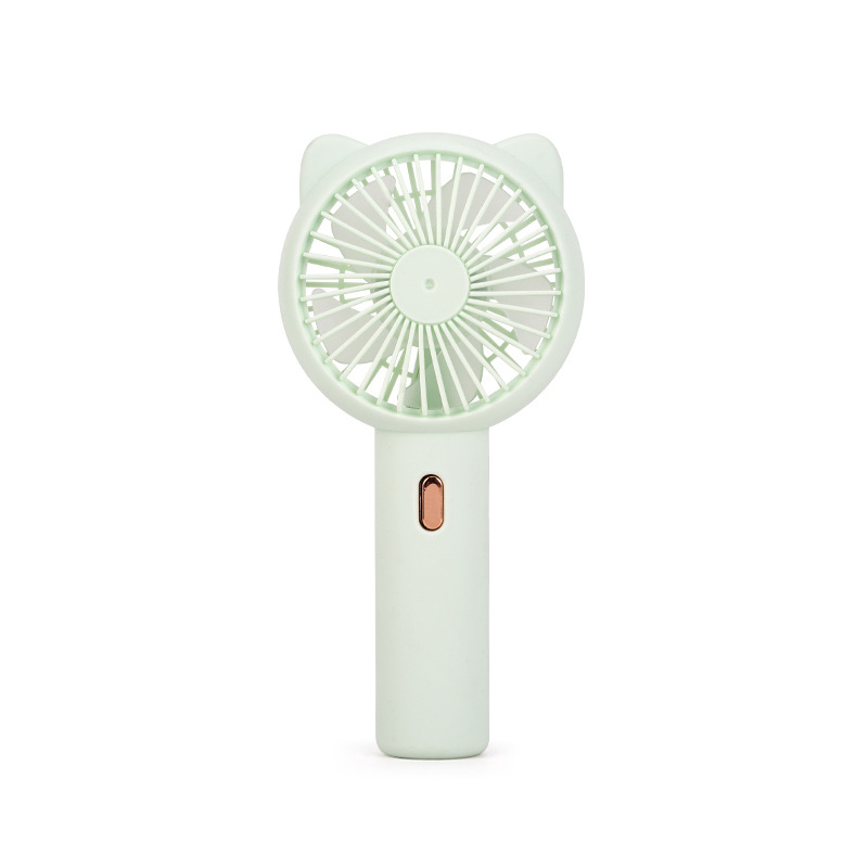Handheld Mini Cartoon Cat Ear Small Fan USB Charging Student Desktop Outdoor Portable Fan Gift