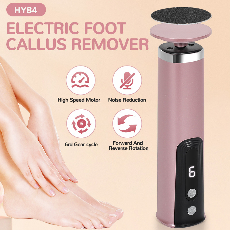 Foot repair device type-c fast charging foot grinder 6 gear adjustment remove foot skin dead skin calluses not hurt feet USB charging