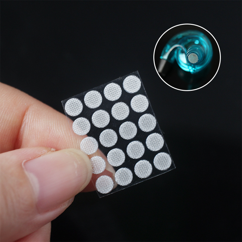 3.7-5mm In-ear Headphone Dust-proof Mesh Earbud Tube Steel Mesh Filter Sound Mesh with Glue Headphone Accessories