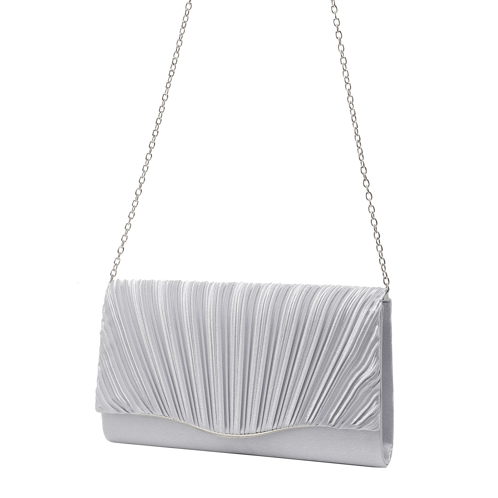 Evening Bag 2023 New Pleated Clutch Crossbody Chain Bag Socialite Banquet Bag Exclusive