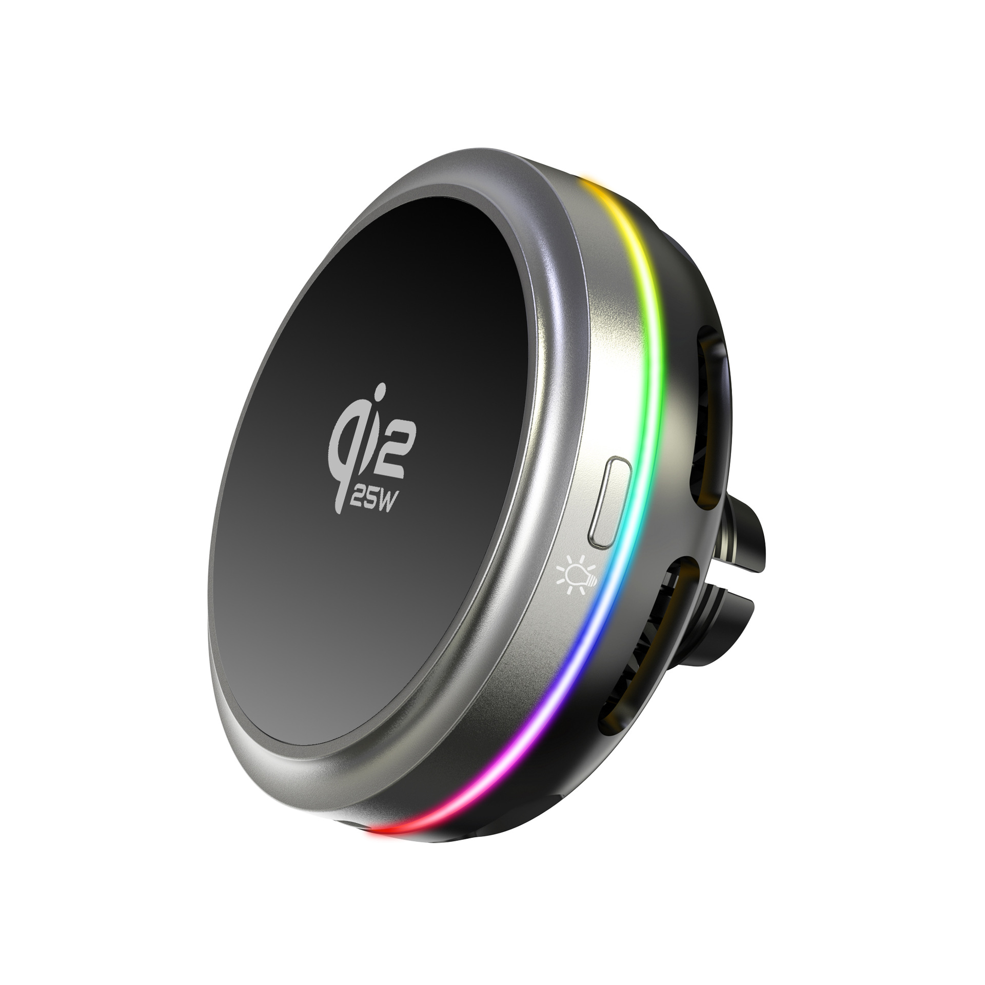 QI2.2 Magnetic Car Wireless Charger Semiconductor Cooler 25W Phone Holder KC Certified