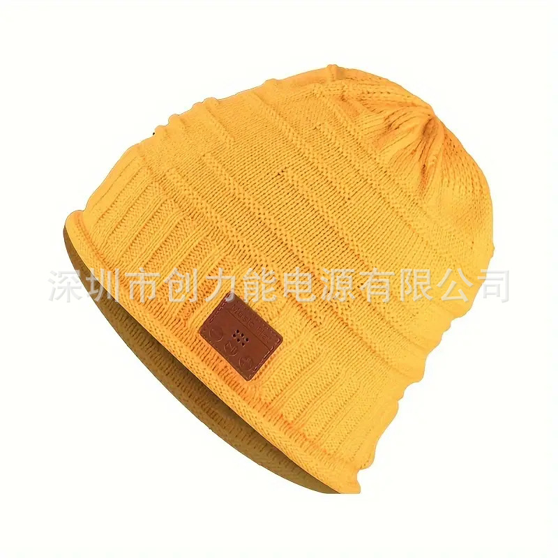 Wireless Bluetooth Headset Knitted Hat Winter Snow Warm Cold-Proof Music Headset Christmas Hat