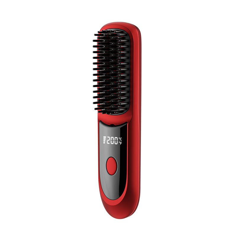 Wireless straightening comb negative ion straightener straightening and curling clip portable non-damaging straightening clip