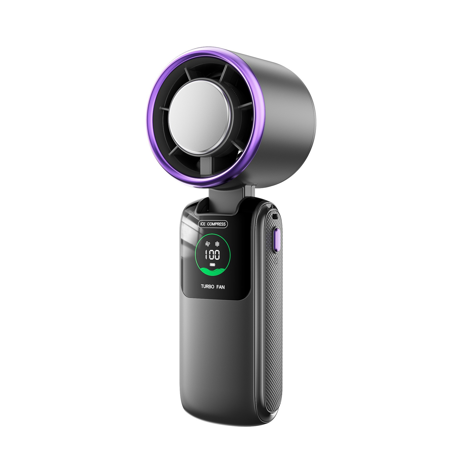 2026 new semiconductor cooling high-speed handheld fan usb mini portable charging folding small fan