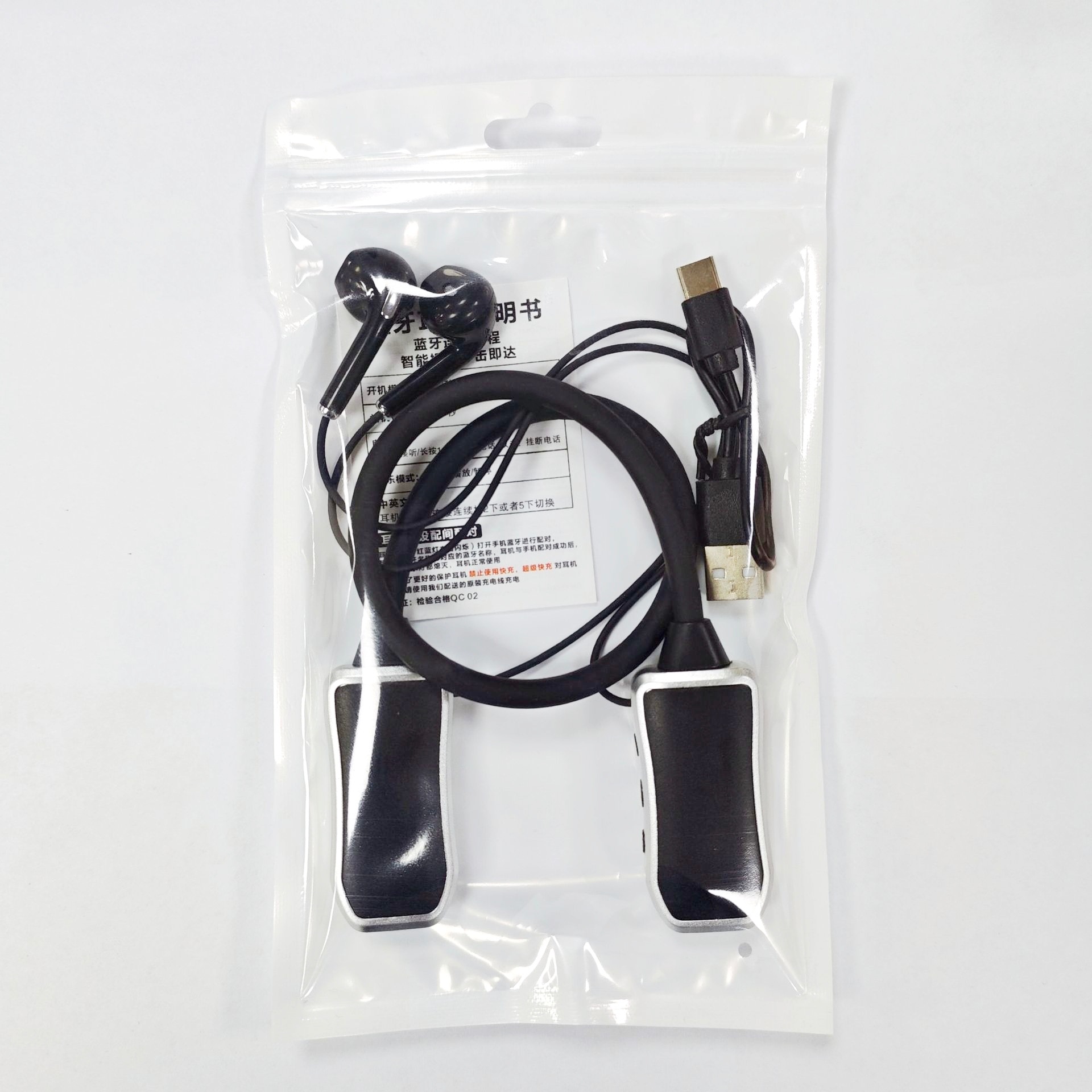 New Bluetooth earphones, neckband sports earphones, universal for phones, stereo sound, long battery life