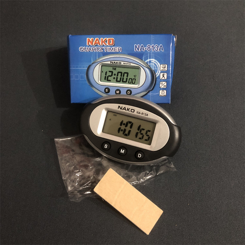 KK-613D Electronic Car Clock LED Display Random Adhesive Timer Small Car Clock