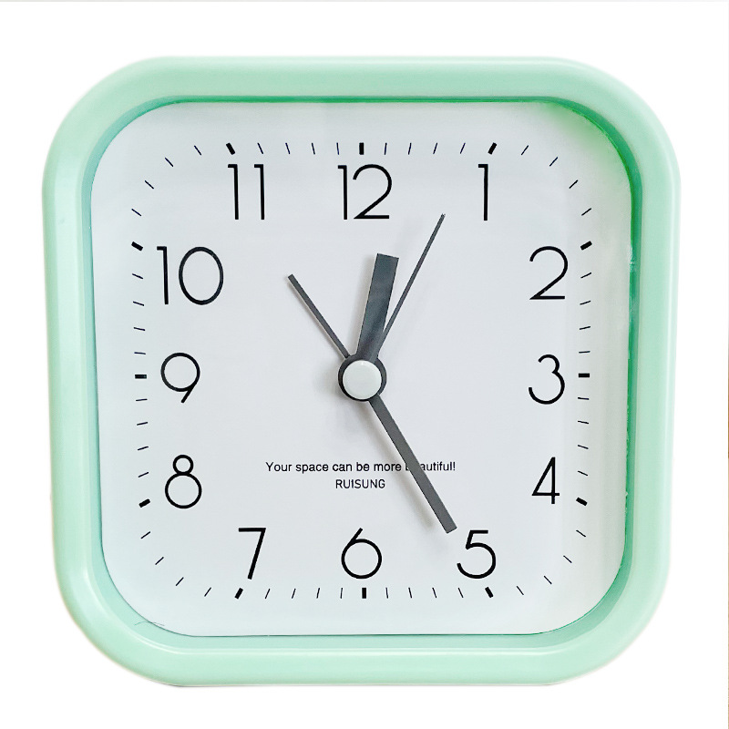Alarm Clock Silent Square Round Early Education Children Student Special Small Alarm Clock