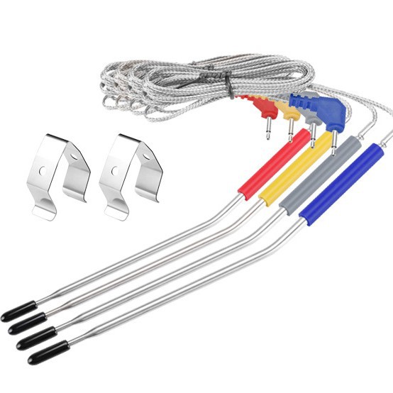 Kitchen BBQ Grill Probe Clip Household Food Thermometer Temperature Measuring Clip Kitchen Grill Probe Fixing Clip