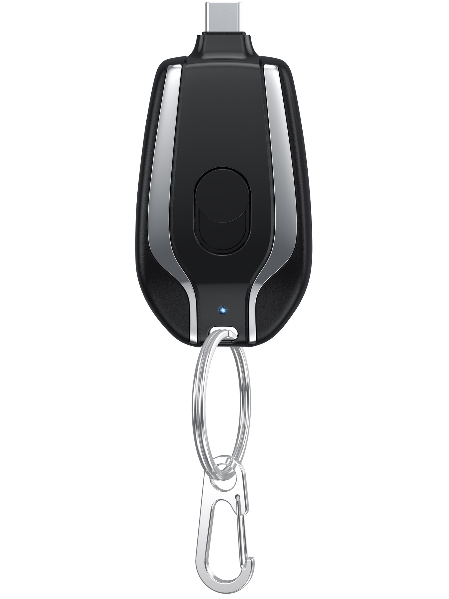 Mini keychain power bank wireless portable 1200mAh emergency power supply pocket portable mobile power bank