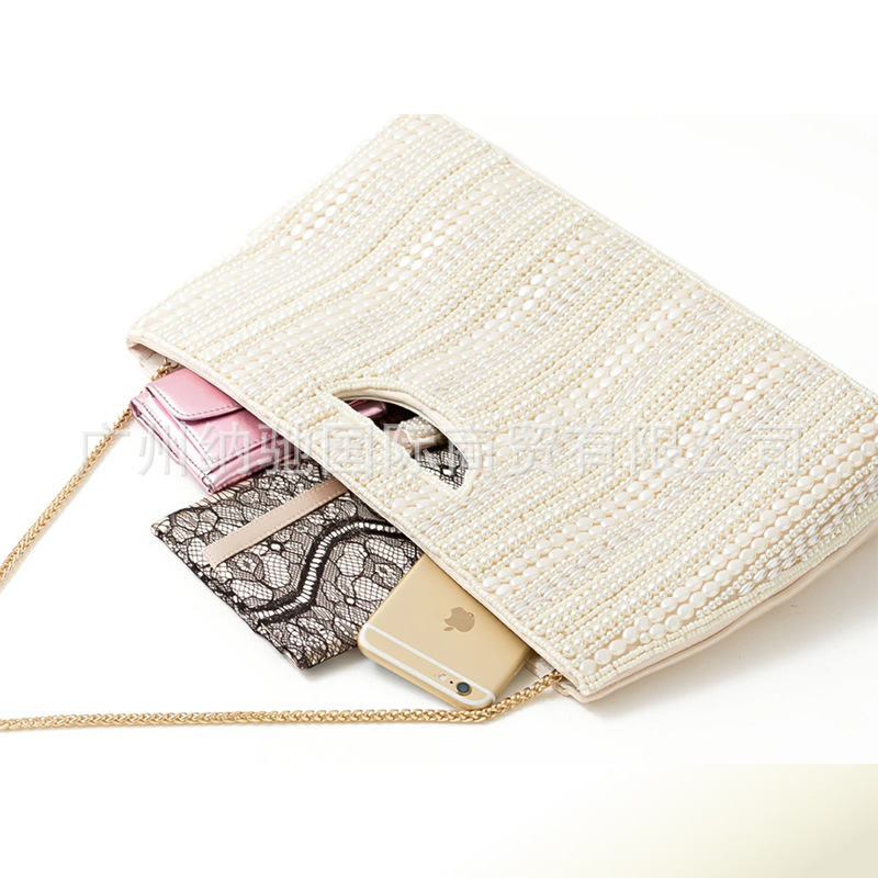Pearl handbag heavy handmade bead embroidery bag evening bag beaded evening dress bag shoulder bag