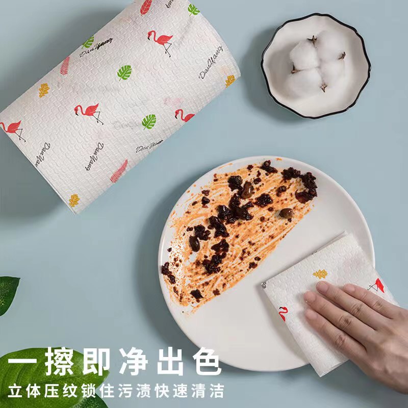 Lazy cloth, dry and wet use, kitchen disposable paper towel, thickened, enlarged household dish towel, housework cleaning paper towel