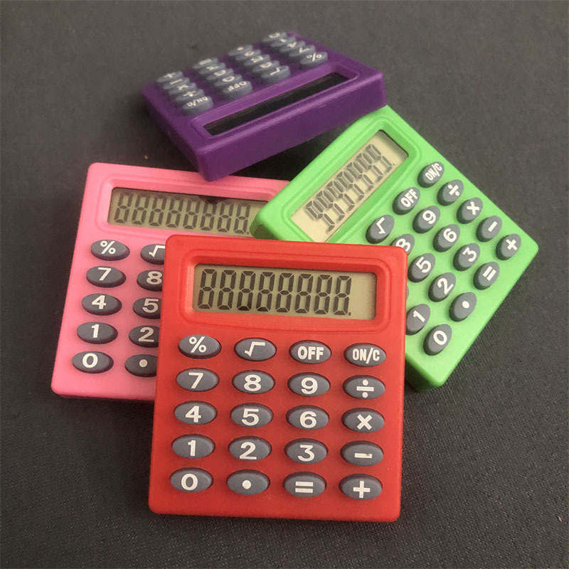 Small Square 589 Mini Calculator Small Portable Palm Student Stationery Computing Pocket 8-Digit Calculator