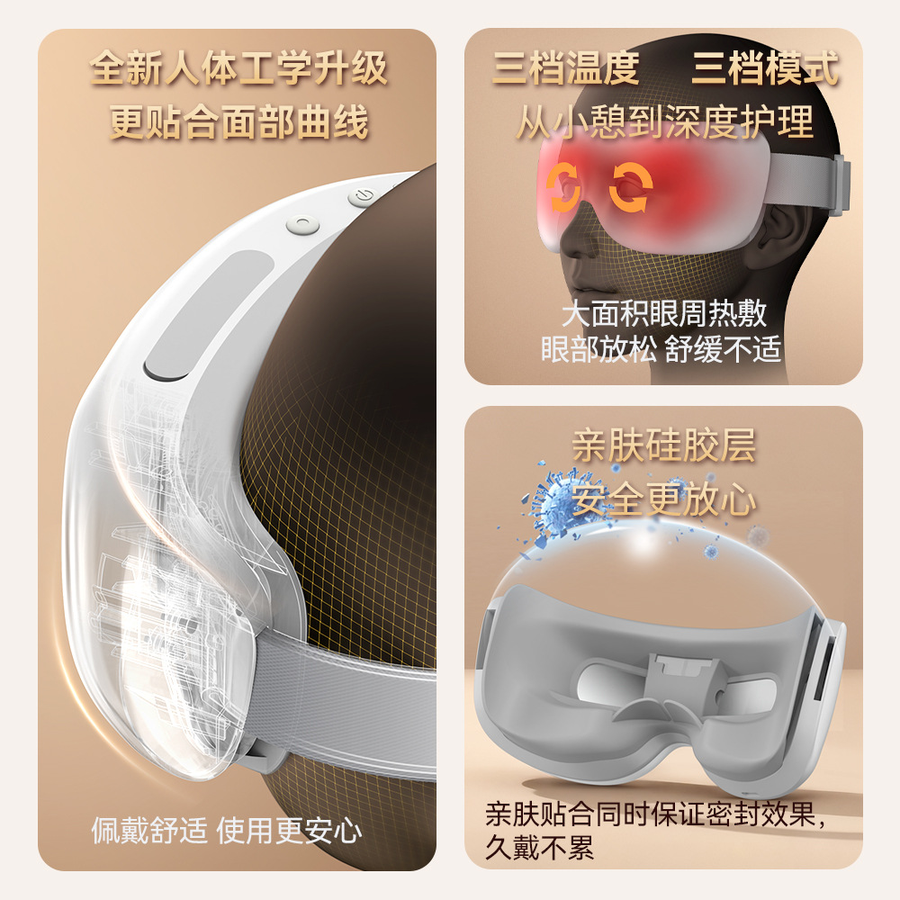 Steam Eye Massager Smart Charging Hot Compress Eye Mask Relieve Fatigue Eye Care Atomizing Moisturizing Children's Eye Protector